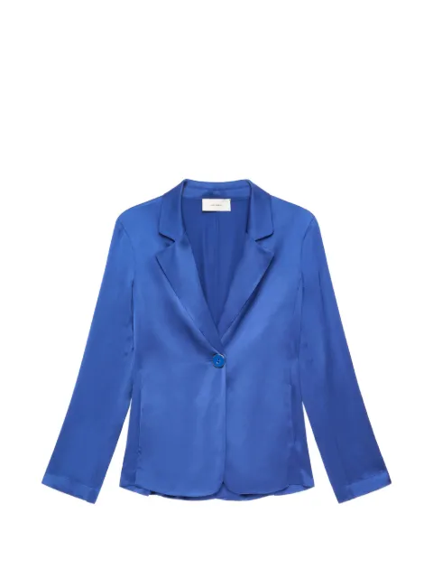 MALIPARMI satin single-button blazer Blue JD64825063180059