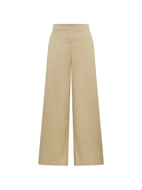 MALIPARMI topstitched flared trousers Neutrals JH80531021211024
