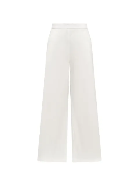 MALIPARMI topstitched flared trousers White JH80531021210001