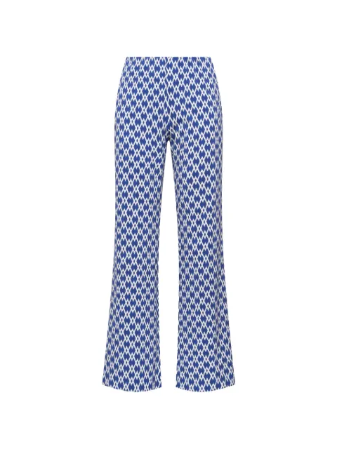 MALIPARMI Diamond Glow geometric-print trousers Blue JH400970674D8096