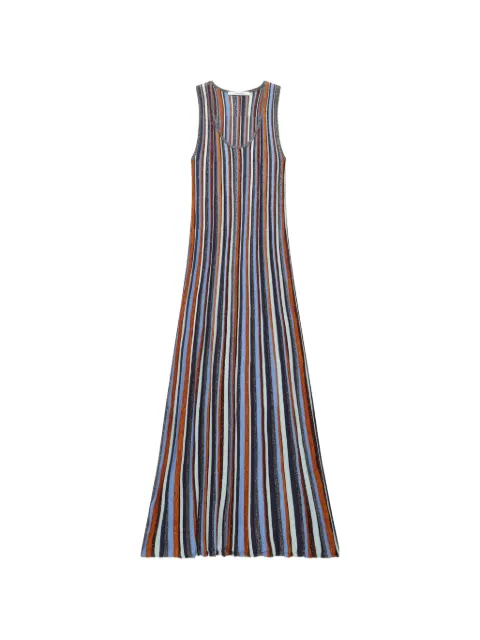 MALIPARMI Flexage striped maxi dress Blue JF95137821181B99
