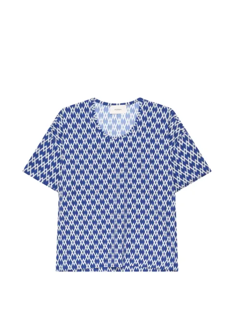 MALIPARMI Diamond Glow geometric-print T-shirt Blue JK028970674D8096