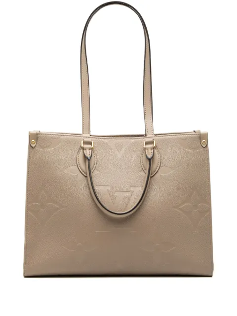 Louis Vuitton Pre-Owned 2021-2026 Monogram Empreinte OnTheGo MM satchel Neutrals V9MA8LTF2O11BK6F