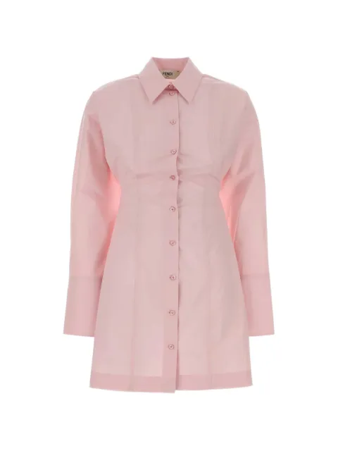 FENDI panelled poplin shirt dress Pink FDD537AW7V