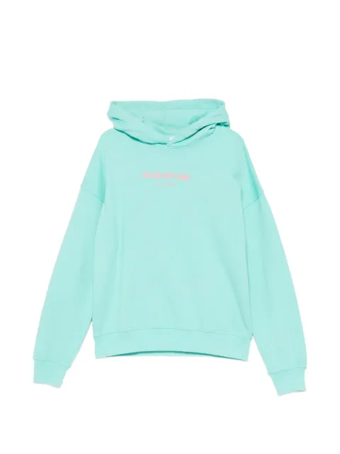 BLUE SKY INN graphic-print cotton hoodie Green BS2601012