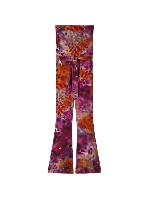 Patrizia Pepe floral-print strapless jumpsuit Purple 2T0013J432YA46