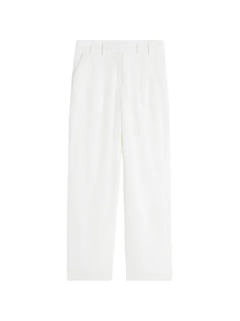 Maison Kitsuné pleated trousers White QW01111WF4066