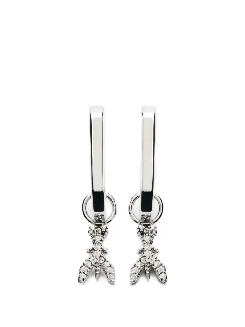Patrizia Pepe fly detail hoop earrings Silver 2J2640M085Z005