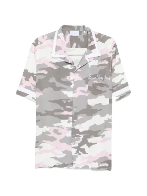 BLUE SKY INN camouflage-print shirt Pink BS2601017