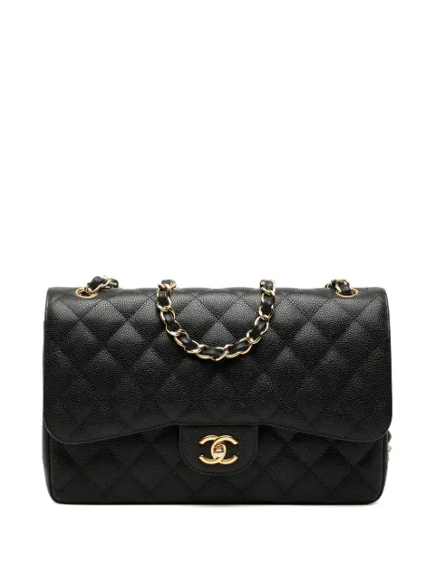 CHANEL Pre-Owned 2012 Jumbo Classic Caviar Double Flap shoulder bag Black 5BFFI8EESAH4NHXJ