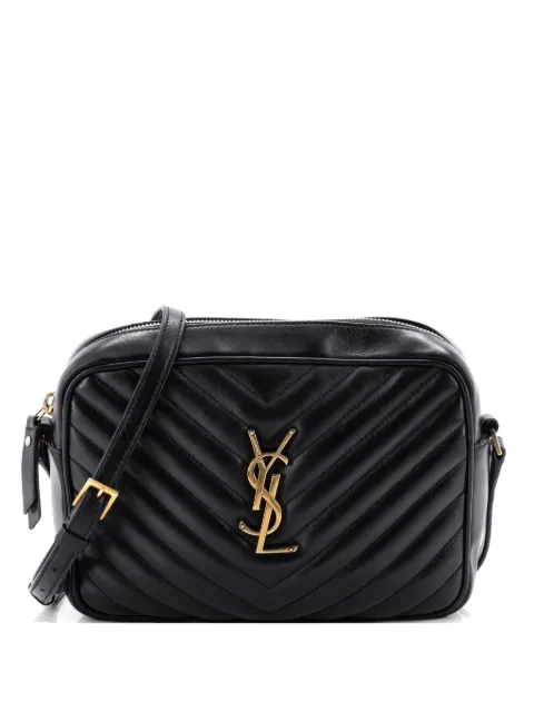 Saint Laurent Pre-Owned Lou Camera Bag Matelasse Chevron Leather Small crossbody bag Black ZWO3AZ4CLC59C3M0