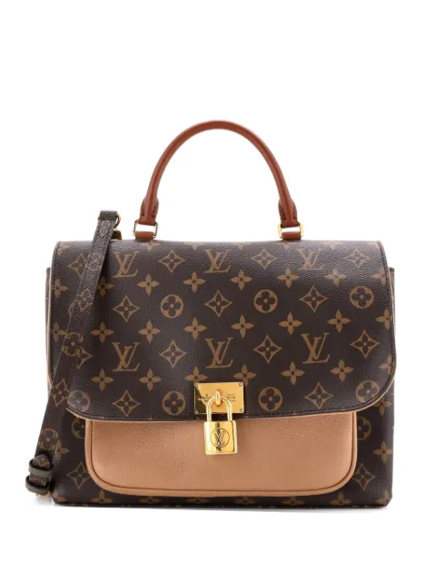 Louis Vuitton Pre-Owned Marignan Handbag Monogram Canvas with Leather shoulder bag Brown RQ16ZLDCURC4CLB1