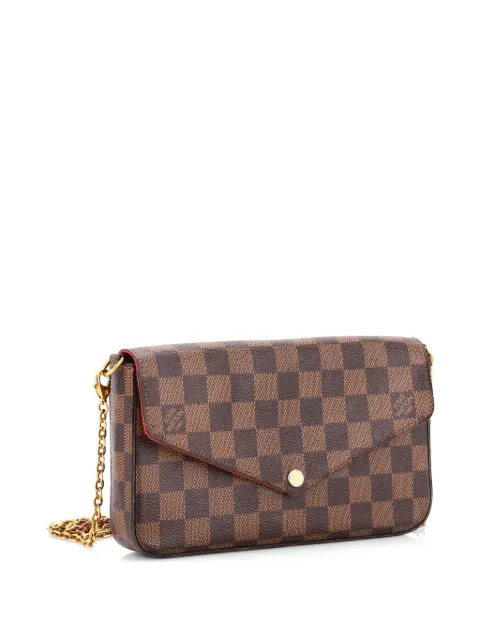 Louis Vuitton Pre-Owned Felicie Pochette Damier crossbody bag Brown MVSV5GRA0QO6E212