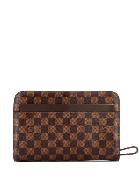 Louis Vuitton Pre-Owned Pochette Saint Louis Damier clutch bag Brown AVGMFNB057G3ZSF1