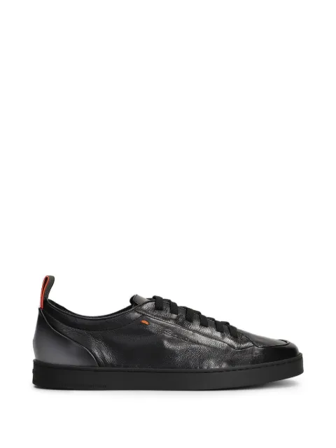 Santoni Off-Duty gradient-effect lace-up sneakers Black MBNO22184NEATFRIN01
