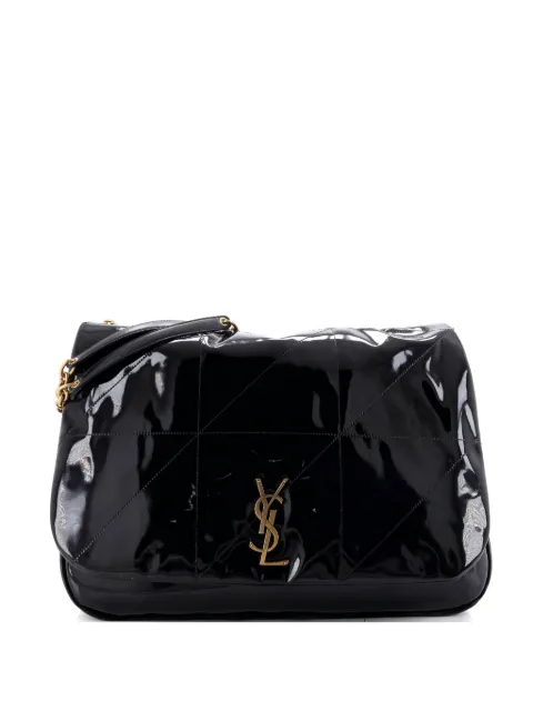 Saint Laurent Pre-Owned Jamie 4.3 Quilted Patent Large shoulder bag Black WB2JS0XB3TNNAH6M