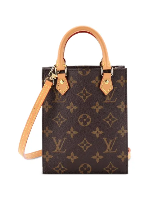 Louis Vuitton Pre-Owned Petit Sac Plat Bag Monogram Canvas crossbody bag Brown 5W1SZX990LSXFRPK