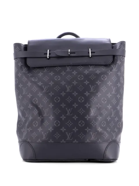 Louis Vuitton Pre-Owned Steamer Monogram Eclipse Canvas backpack Black 52AN3BAFMSLJGY6F