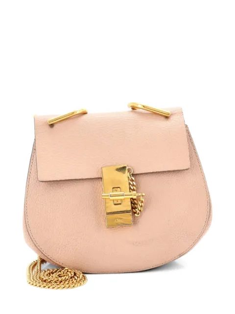 Chloé Pre-Owned Drew Leather Mini crossbody bag Neutrals 0KJHV3CKBSRYE25I