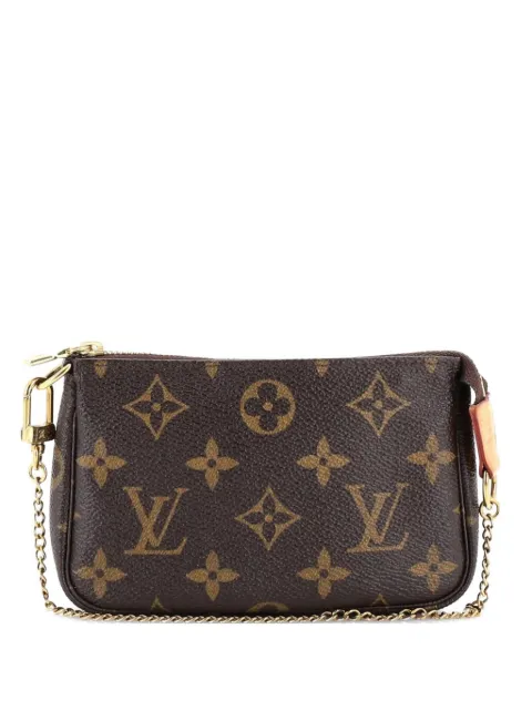 Louis Vuitton Pre-Owned Pochette Accessoires Monogram Canvas Mini clutch bag Brown 3M1QSRG485GHRTJO