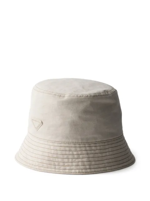 Prada denim bucket hat Neutrals 1HC13718KG