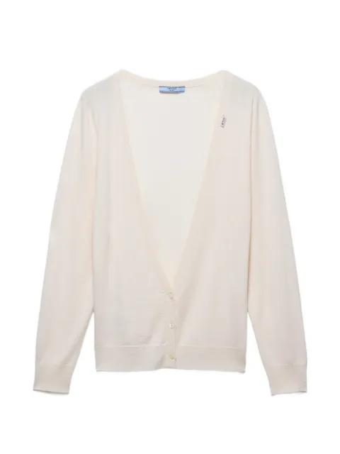 Prada cashmere cardigan White P25O22SOOO19VK