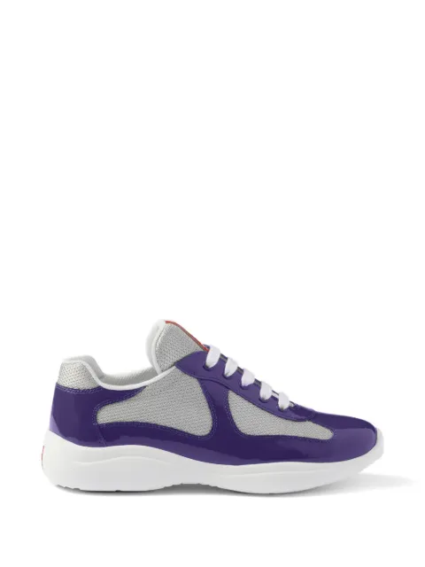 Prada America's Cup biker fabric sneakers Purple 3E6420FB025ASZ