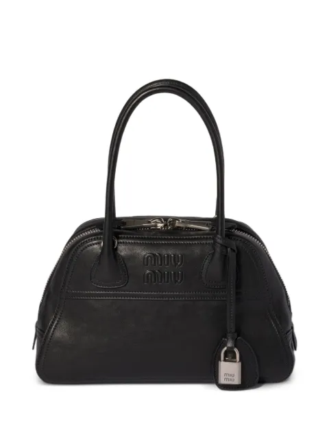 Miu Miu Vivant nappa leather bag Black 5BB200VOOO2BBL