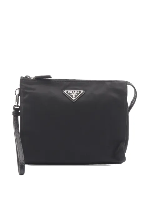 Prada Pre-Owned 2013-2026 Tessuto clutch bag Black H0C30GM6CETS2YY2