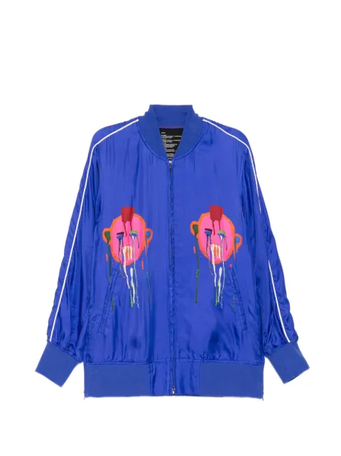 Nude:Masahiko Maruyama graphic-print bomber jacket Blue DS325