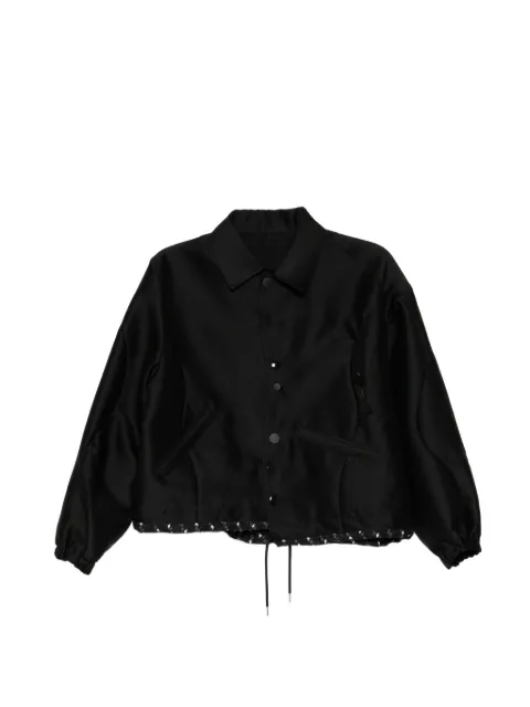Undercover printed-hem jacket Black UC1F12031