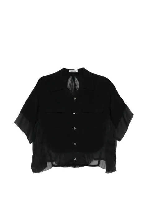 Undercover pleated shirt Black UP1F14042BLK