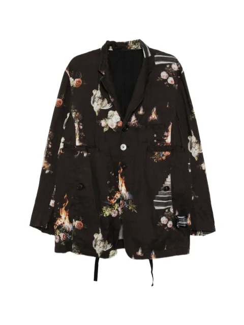 Undercover printed blazer Brown UC1F41031