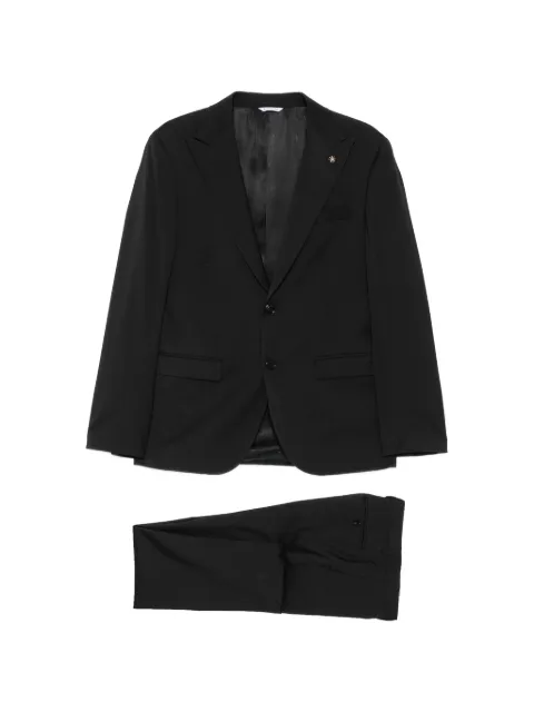 Manuel Ritz single-breasted peak-lapels suit Black 4030A332826000099