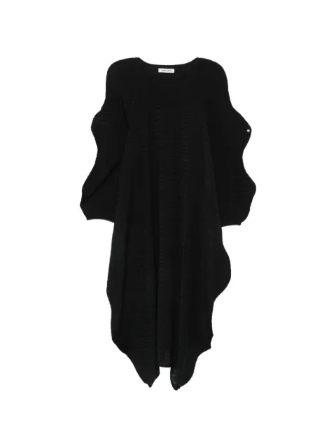 Henrik Vibskov Octo textured draped dress Black INSF320
