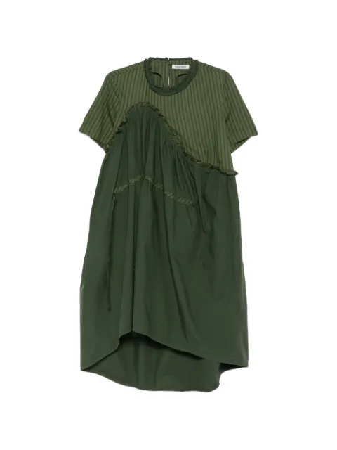 Henrik Vibskov Bon Chalant striped ruffled dress Green SS26KEYF306