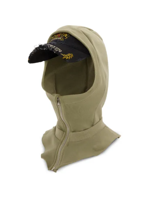 Martine Rose Cut Peak hooded balaclava Neutrals 1234WP13073