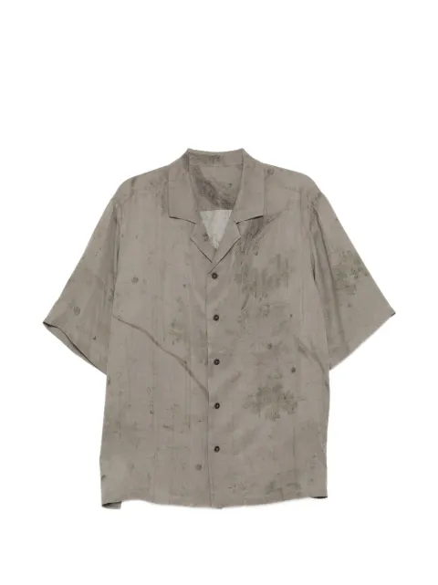 Ziggy Chen faded-effect short-sleeve shirt Grey 0M2610729