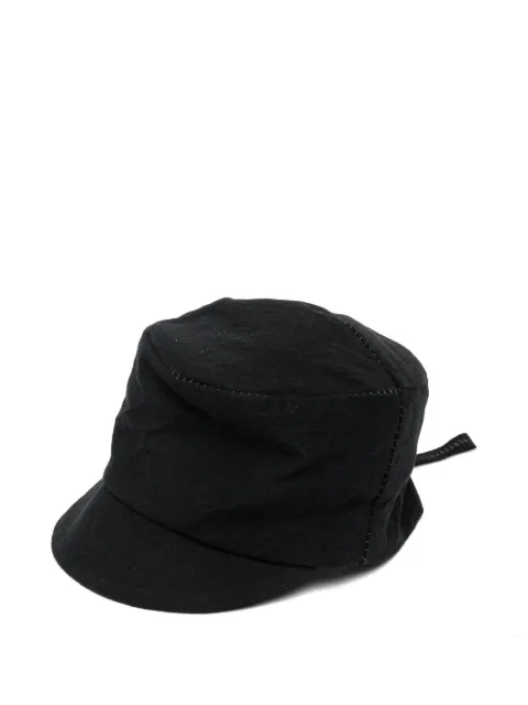 Forme D'expression topstitched panelled cap Black HH019F02B