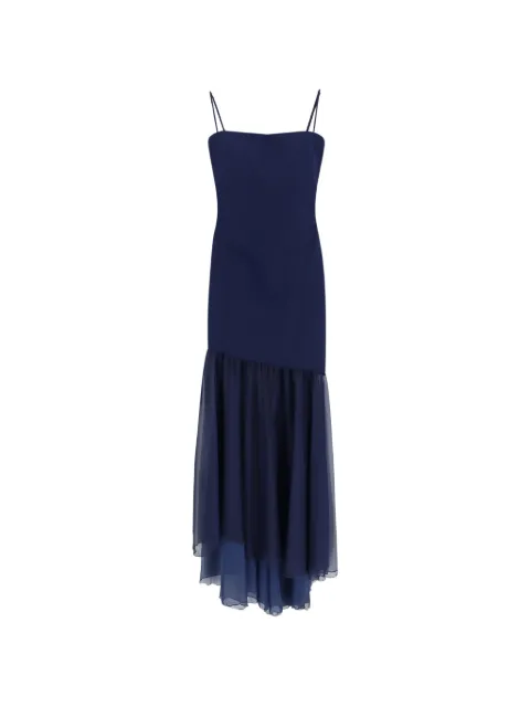 CHIARA BONI La Petite Robe asymmetric midi dress Blue ABLIKKUCHIFB