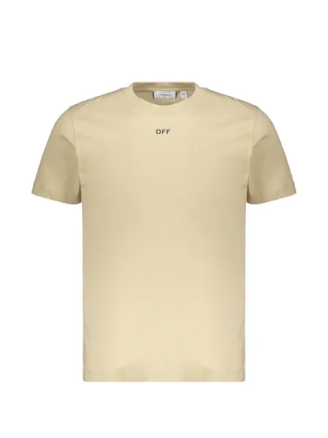 Off-White Arrows logo-print T-shirt Neutrals 44MAA027G5J00H