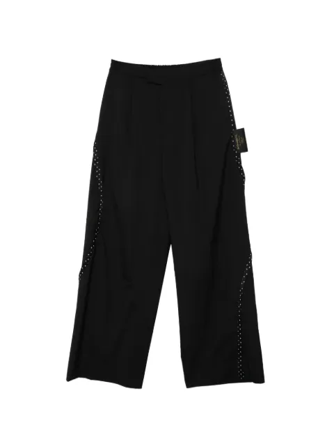 Undercover pattern-trim trousers Black UC1F1508