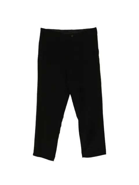 Yohji Yamamoto drawstring wide-leg trousers Black HKP1150001