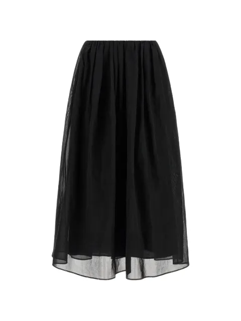 Brunello Cucinelli organza midi skirt Black M0F91G3967C099