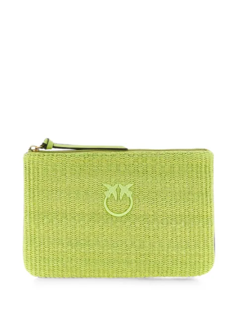 PINKO Love Birds clutch bag Green 106763A39Y