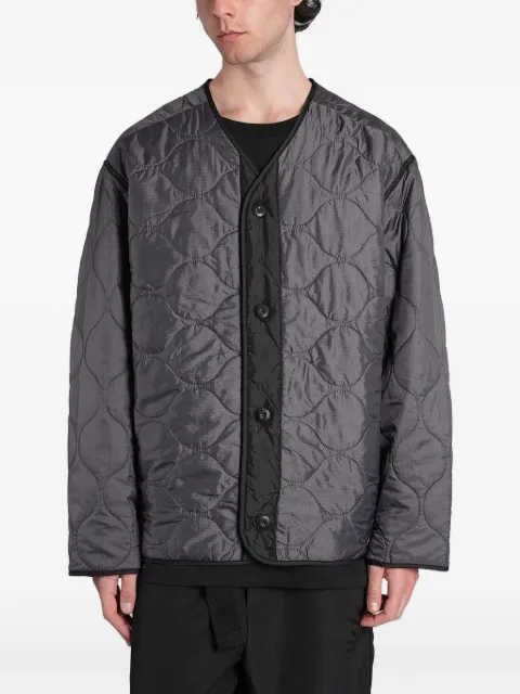 Peacemaker Oamc Casual V-neck quilted button-down jacket Grey PCM3OJ01ANY001