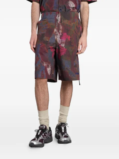 Peacemaker Oamc logo-embroidery shorts Red PCM3OR01ACO017