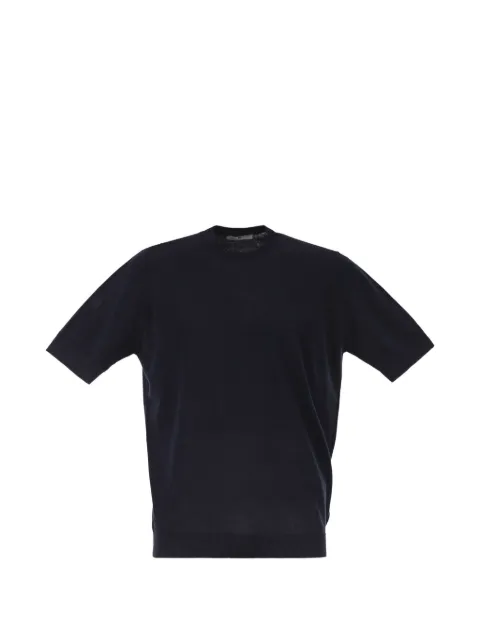 PT Torino ribbed-trim T-shirt Blue TL4SGM100NTS59MGU0350
