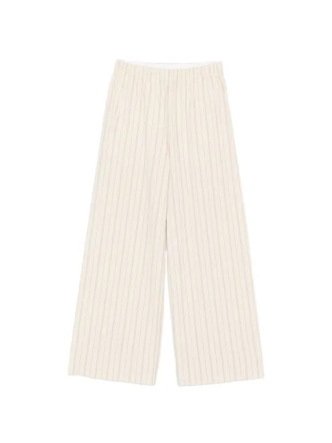 TELERIA ZED Nami pinstripe palazzo pants Neutrals NAMI