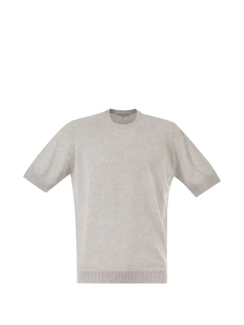 PT Torino ribbed-trim T-shirt Grey TL4SGM100NTS59MGU0220